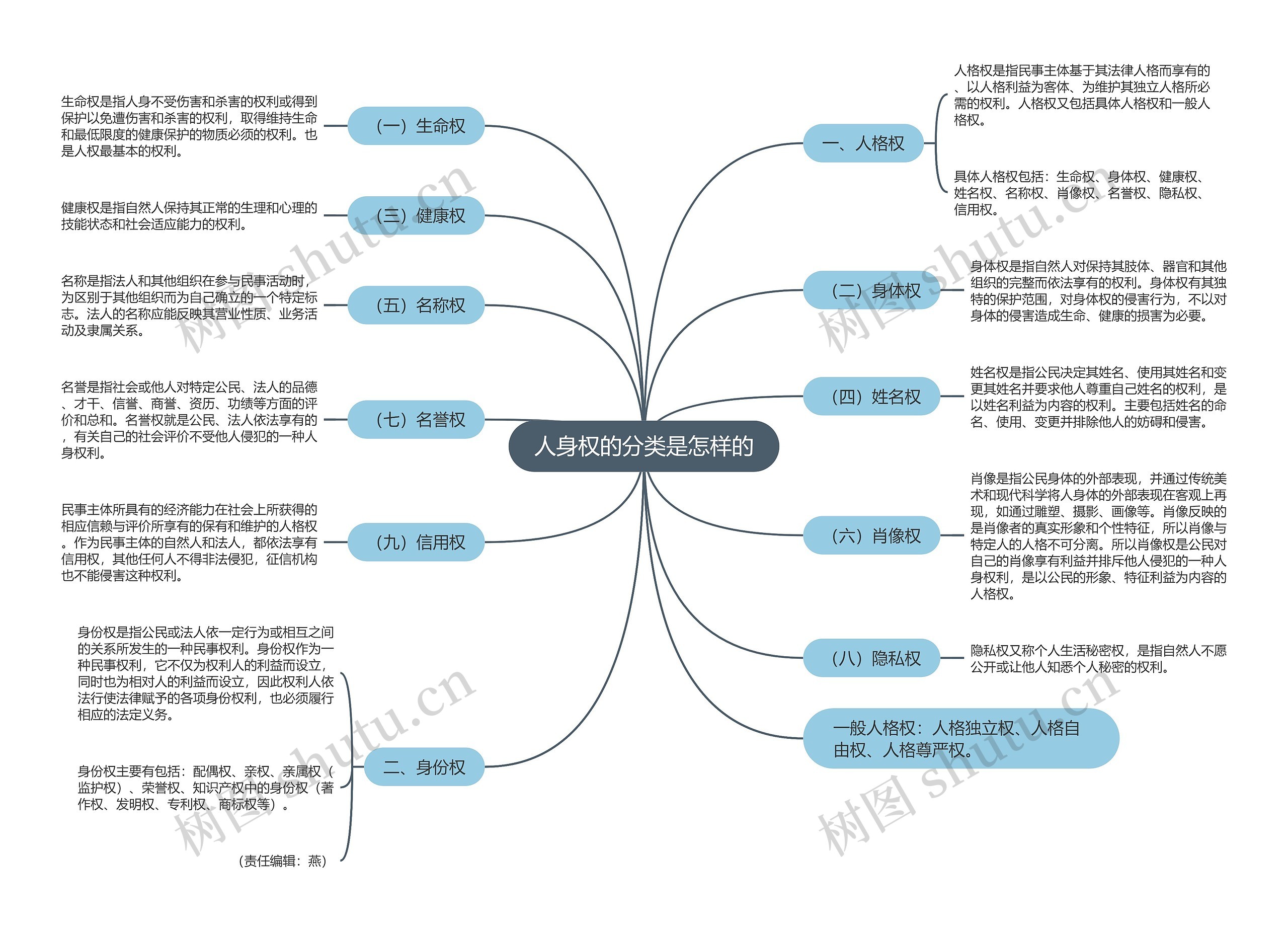 人身权的分类是怎样的思维导图