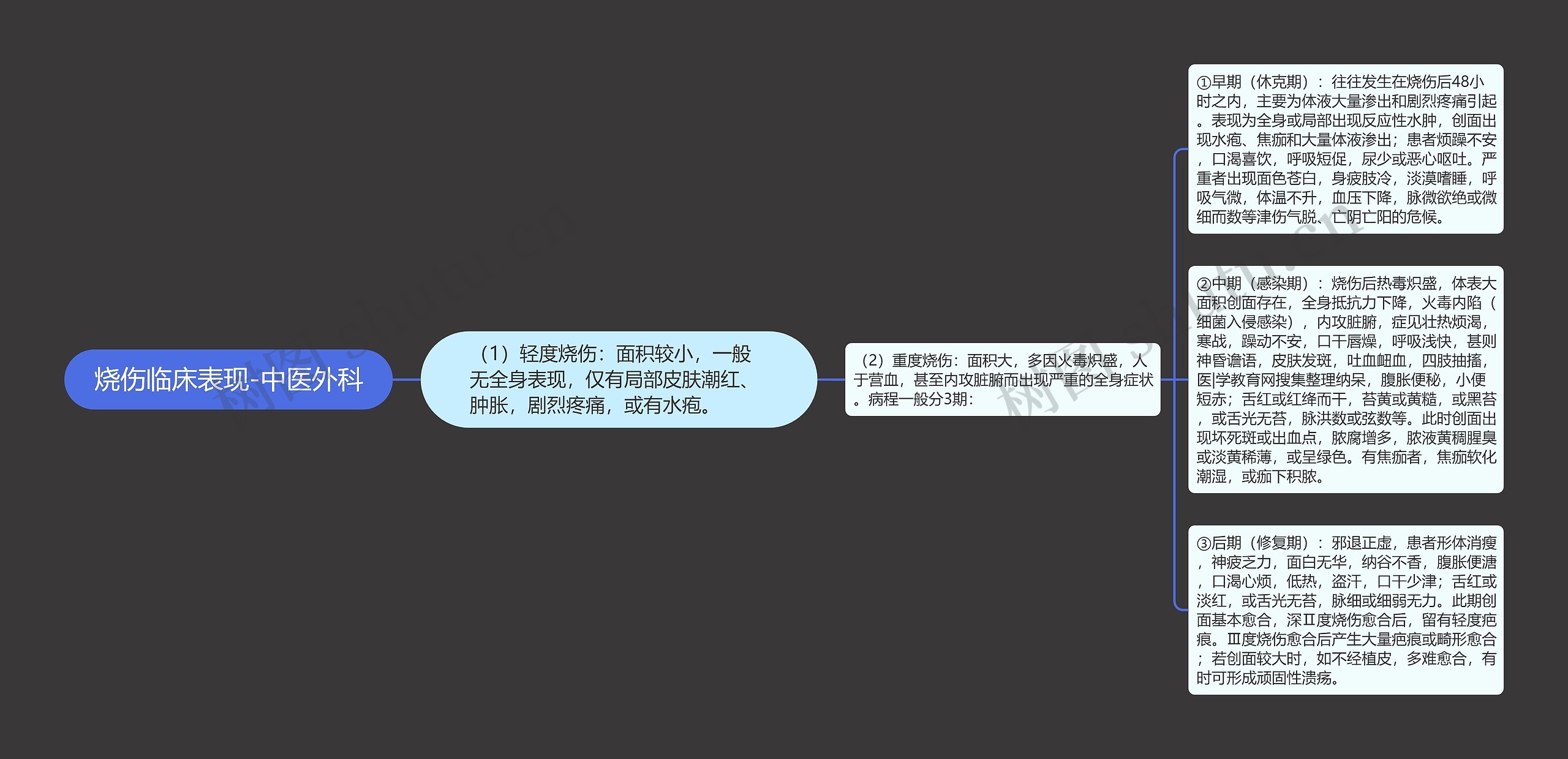 烧伤临床表现-中医外科 烧伤临床表现-中医外科
