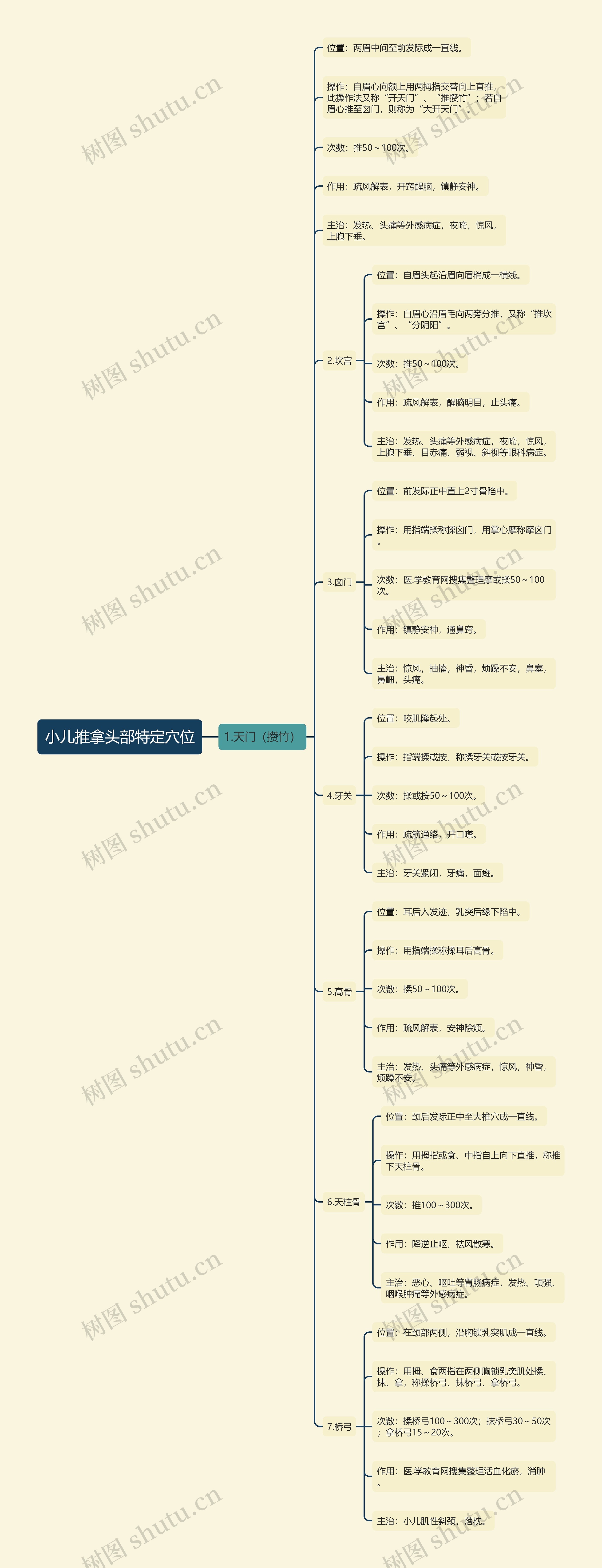 小儿推拿头部特定穴位 小儿推拿头部特定穴位