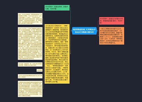 地滑摔成伤残 大洋网友疗伤花4万酒楼只赔500