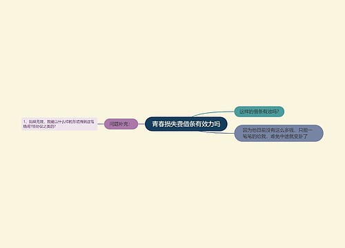 青春损失费借条有效力吗