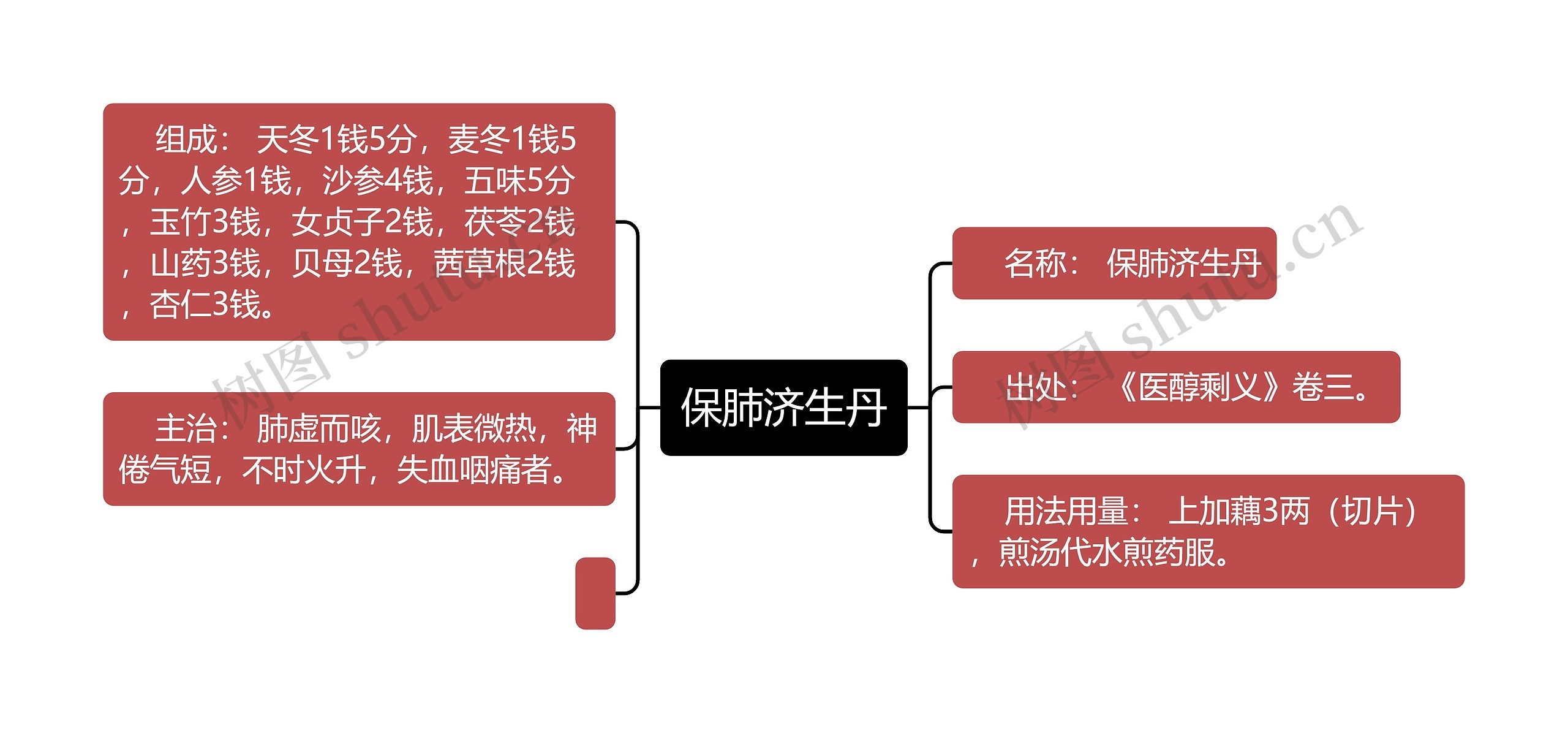 保肺济生丹思维导图