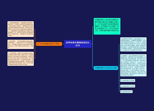 如何审查交通事故责任认定书