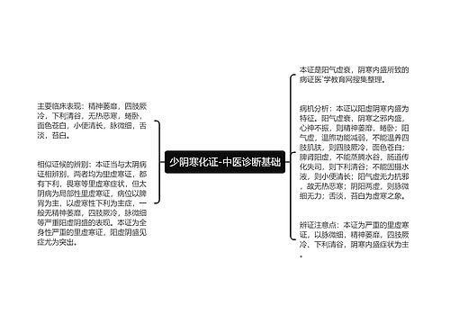 少阴寒化证-中医诊断基础