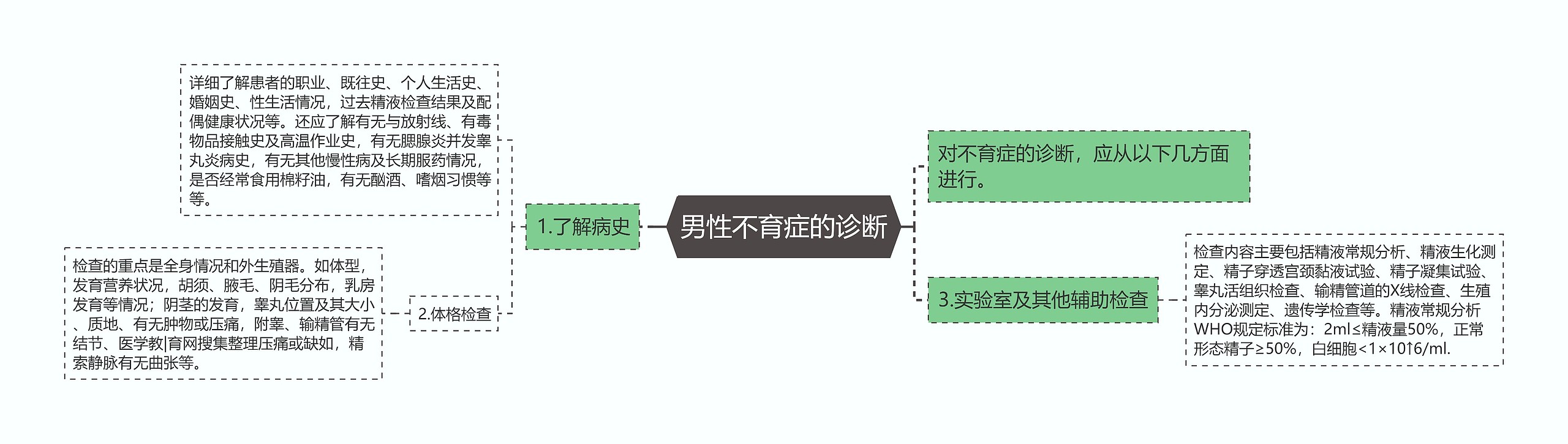 男性不育症的诊断思维导图