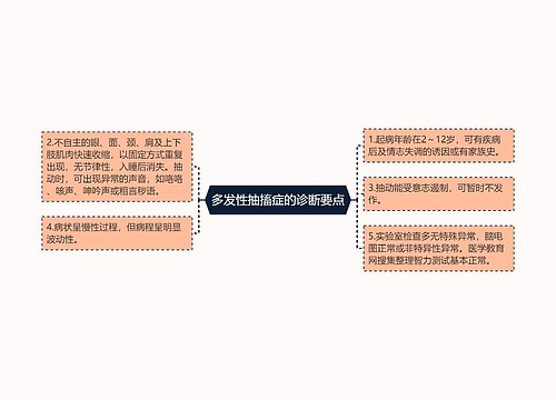 多发性抽搐症的诊断要点