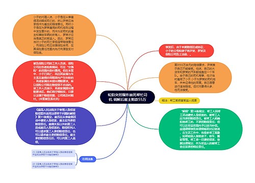 轮胎突然爆炸崩死帮忙司机 调解后雇主赔款55万