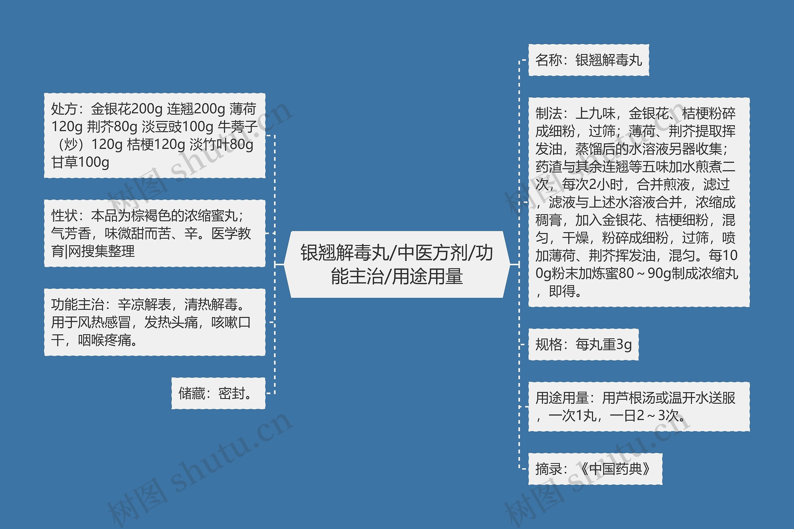 银翘解毒丸/中医方剂/功能主治/用途用量