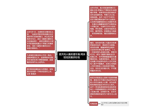 意大利人重庆遇车祸 判决赔偿按重庆标准 