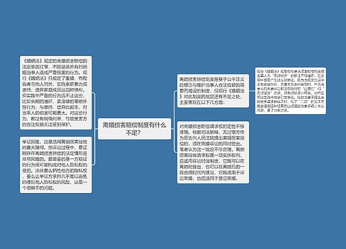 离婚损害赔偿制度有什么不足？