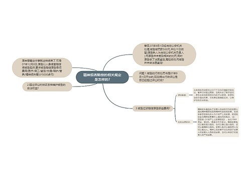 精神损害赔偿的相关规定是怎样的?