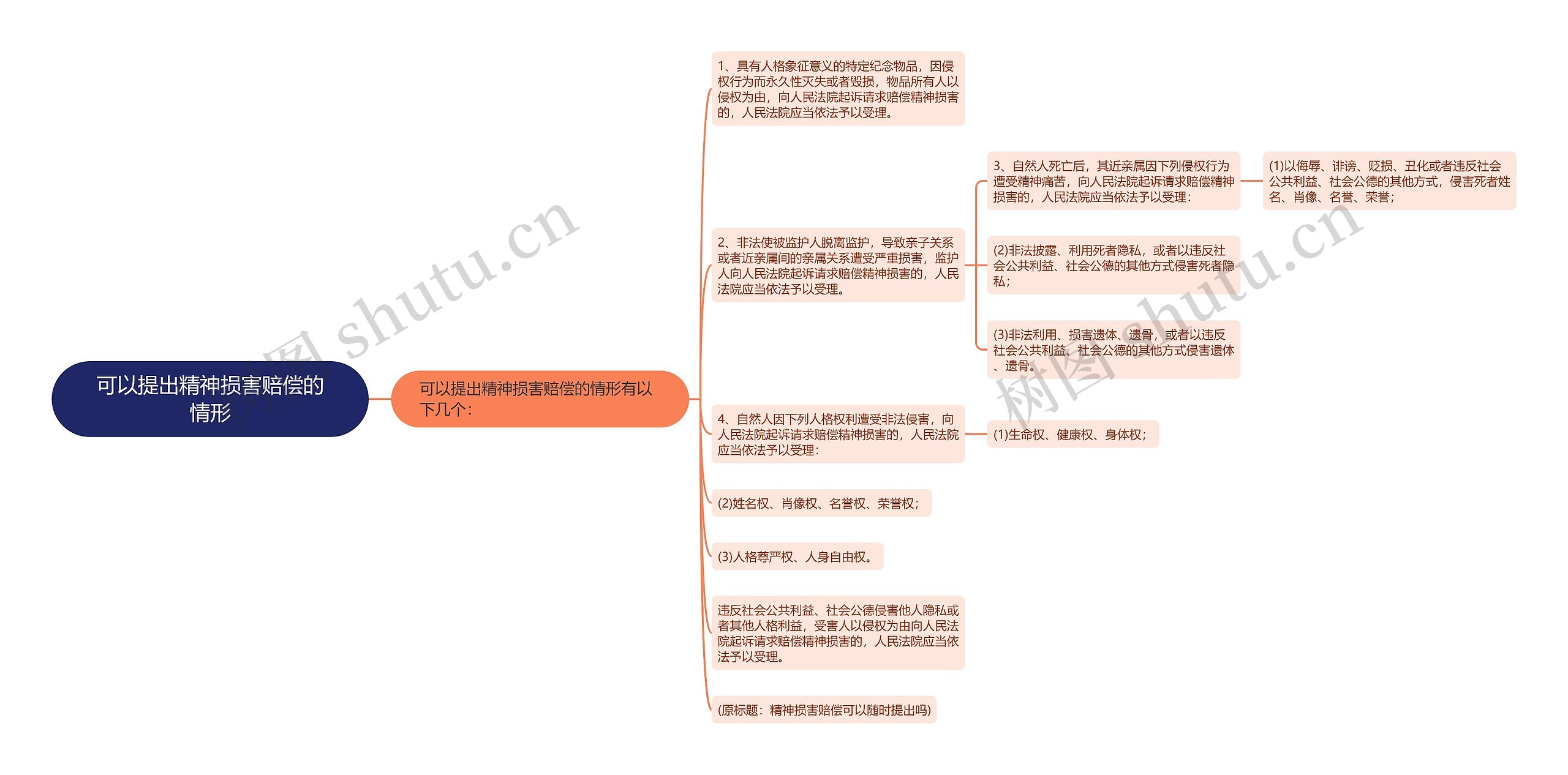 可以提出精神损害赔偿的情形