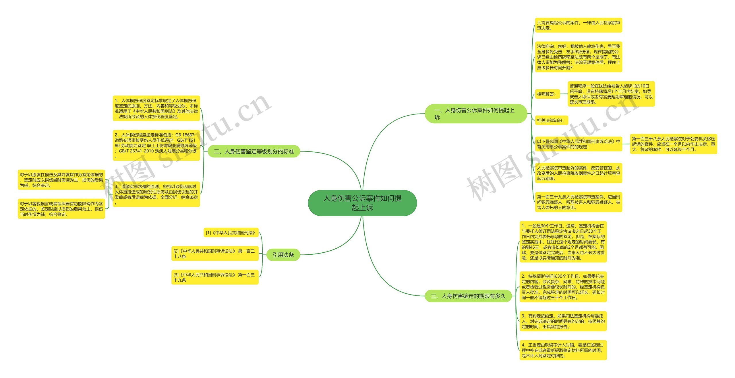 人身伤害公诉案件如何提起上诉思维导图