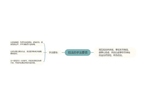 拍法的手法要领