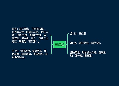 三仁汤