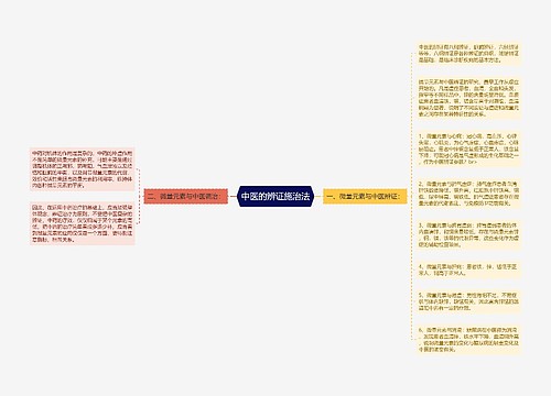 中医的辨证施治法