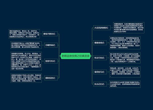 老赖逃债伎俩之经典语录