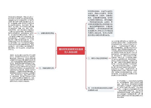 瞻仰权利受侵害实际是侵犯人身自由权