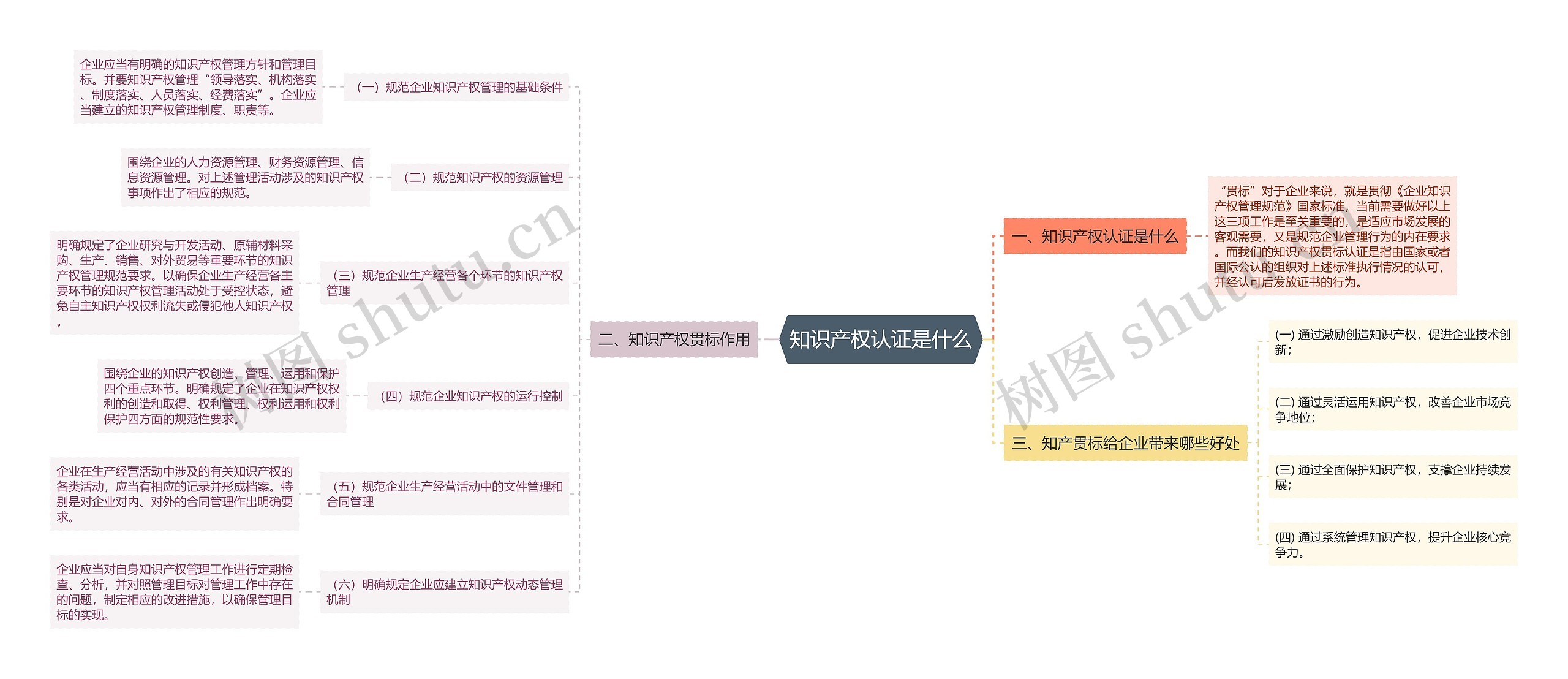 知识产权认证是什么思维导图