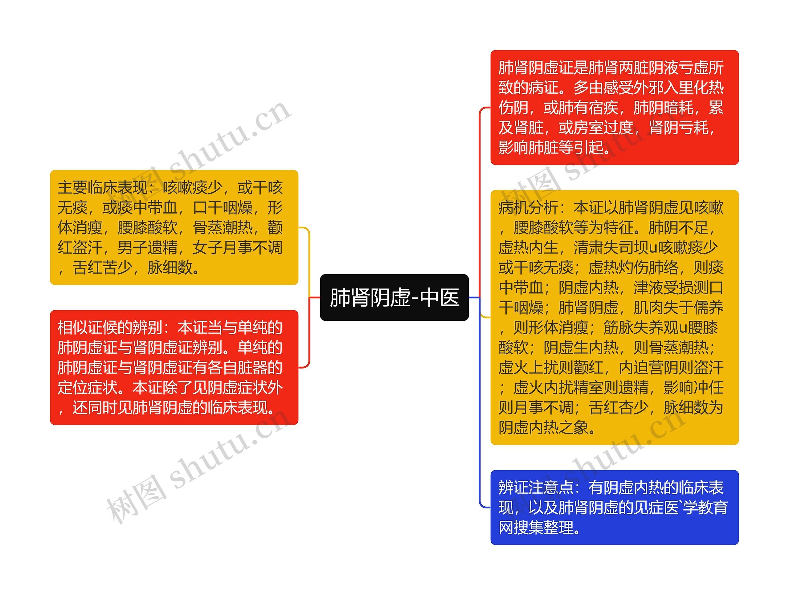 肺肾阴虚-中医思维导图