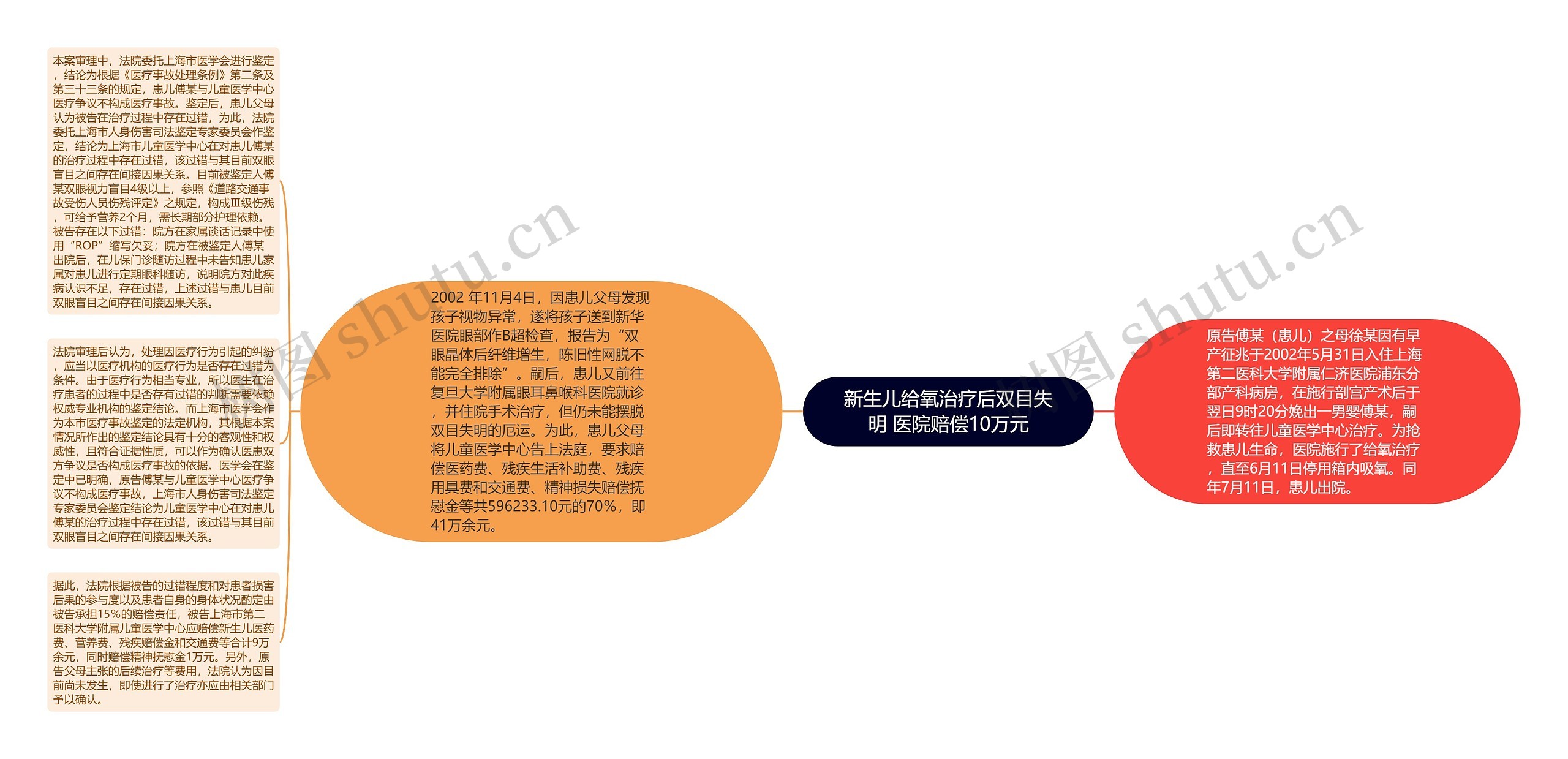 新生儿给氧治疗后双目失明 医院赔偿10万元