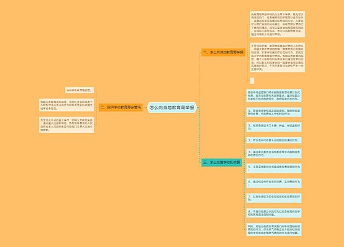 怎么向当地教育局举报