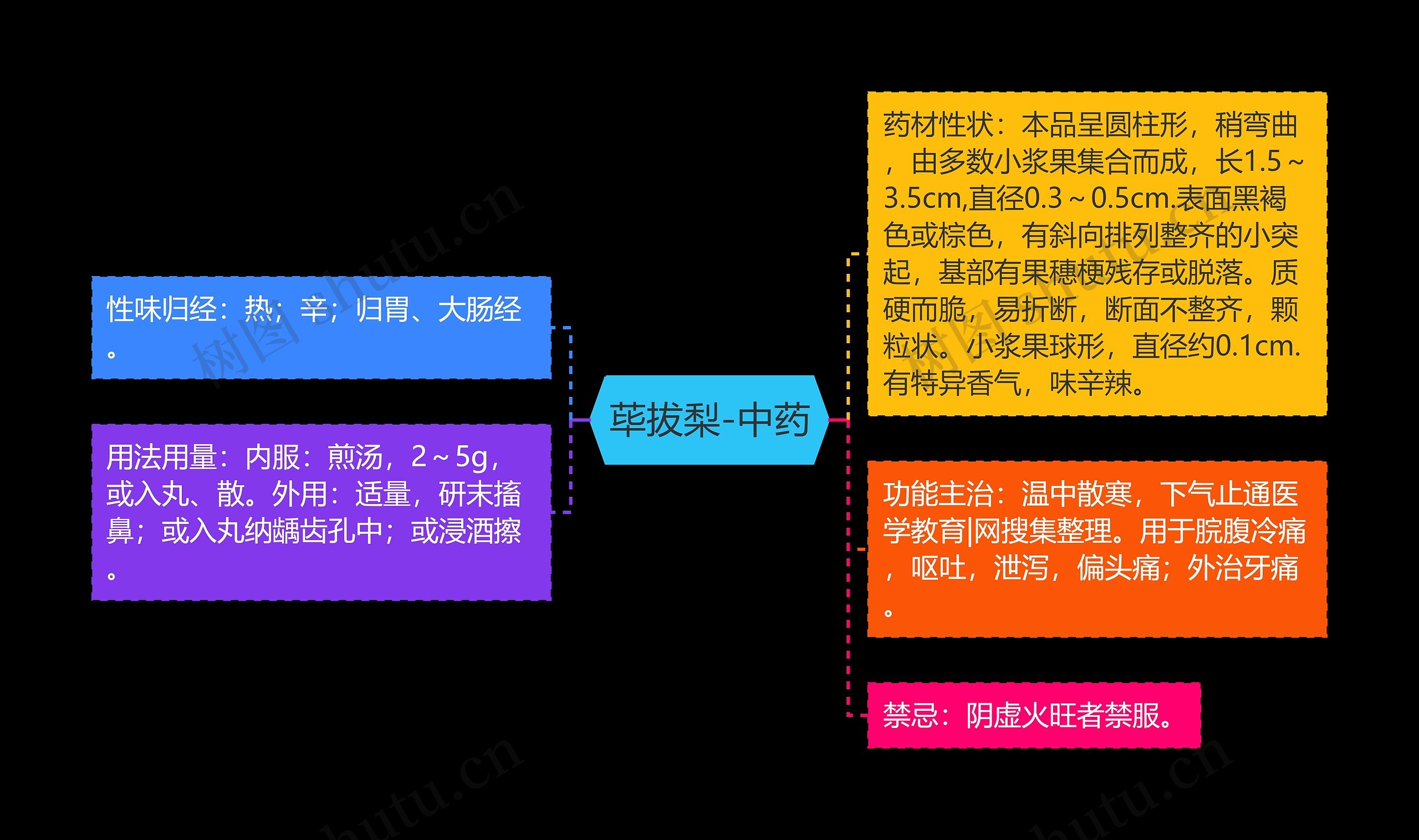 荜拔梨-中药思维导图