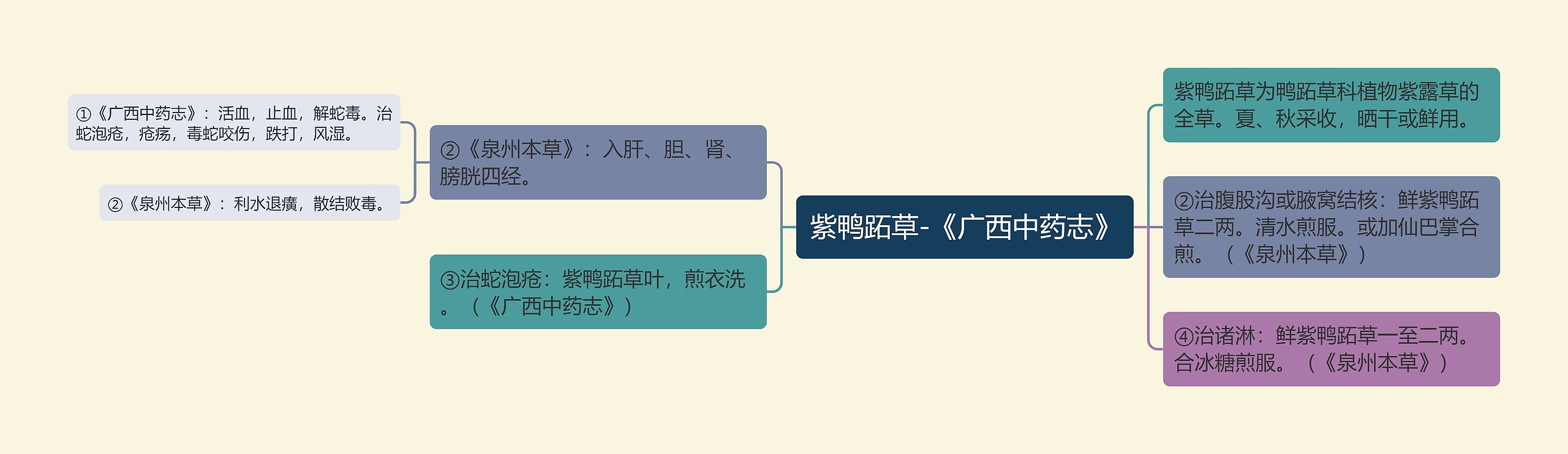 紫鸭跖草-《广西中药志》 紫鸭跖草-《广西中药志》