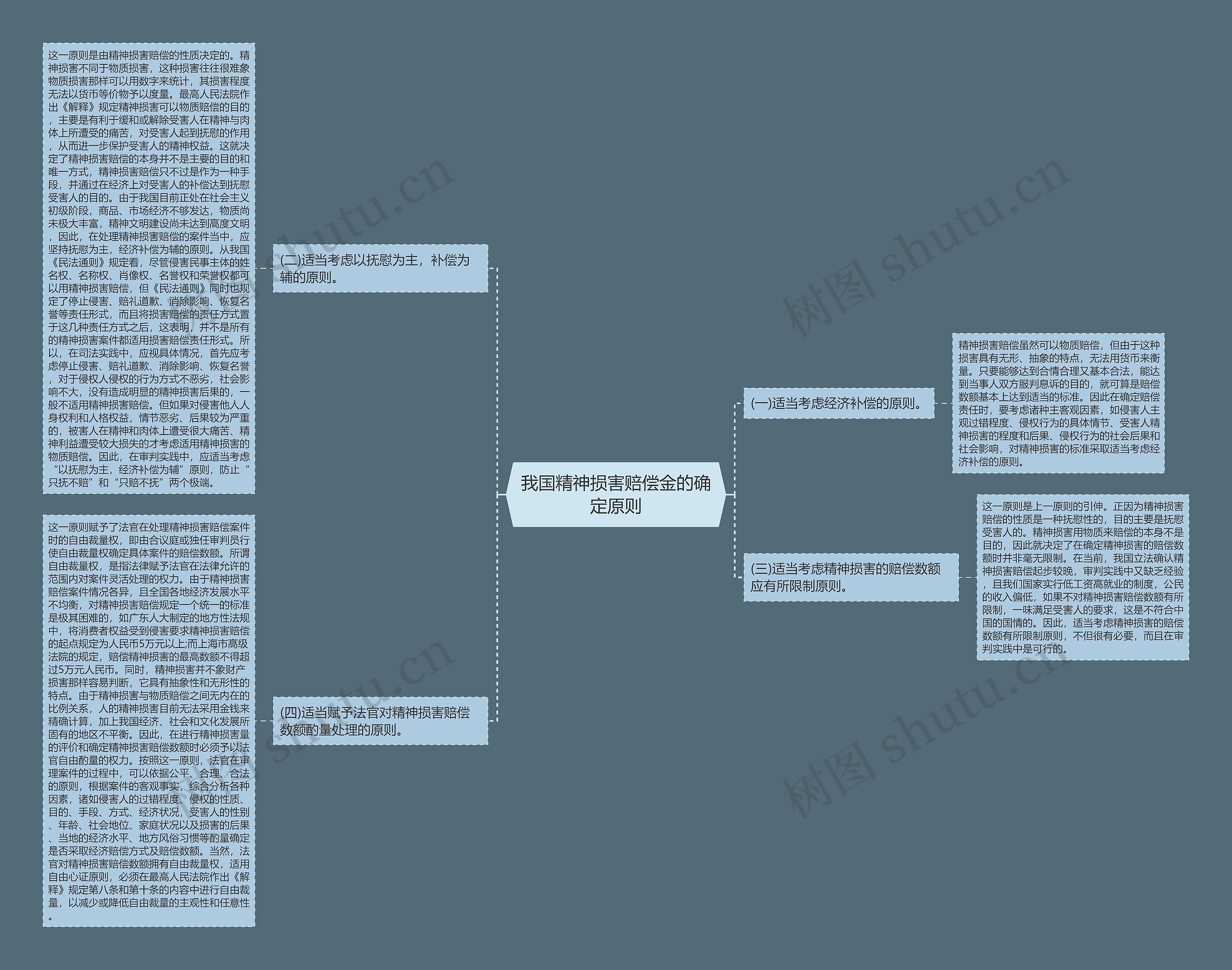 我国精神损害赔偿金的确定原则 我国精神损害赔偿金的确定原则