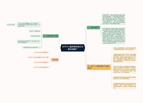 关于个人债务能否执行夫妻共同财产