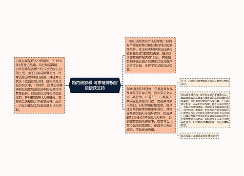 婚内遭家暴 请求精神损害赔偿获支持