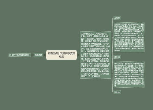 五道伤痕引发监护权变更难题