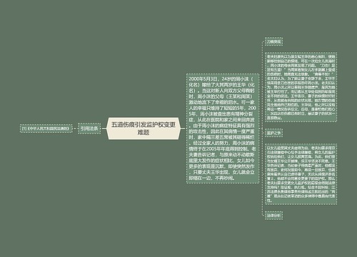 五道伤痕引发监护权变更难题