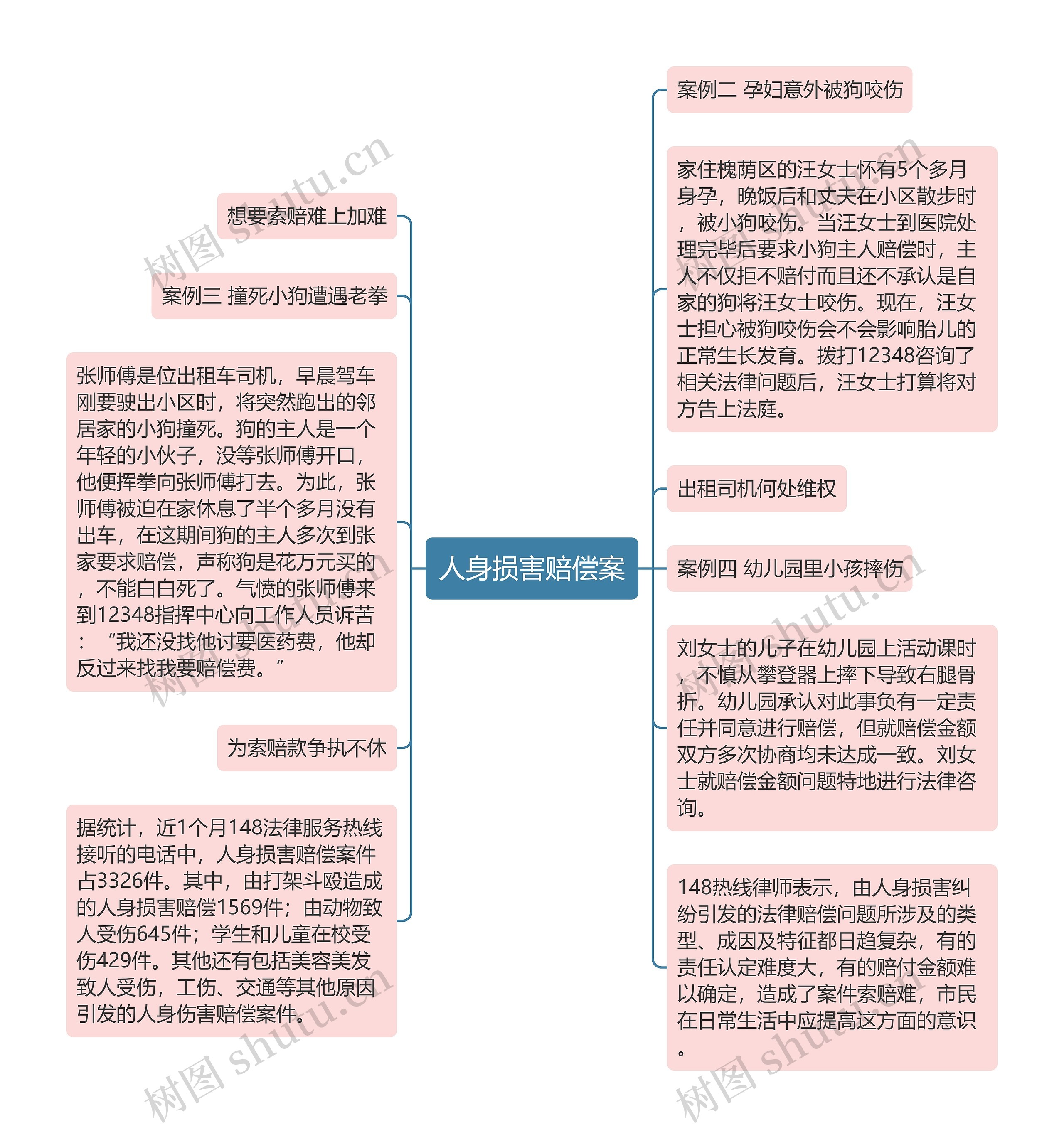 人身损害赔偿案思维导图