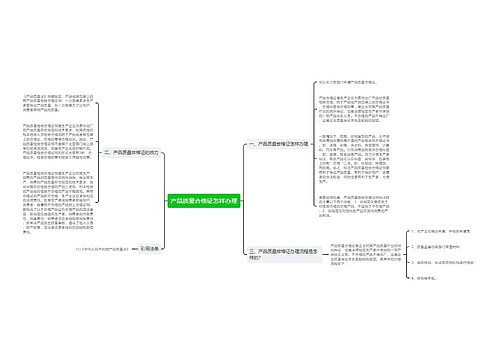 产品质量合格证怎样办理