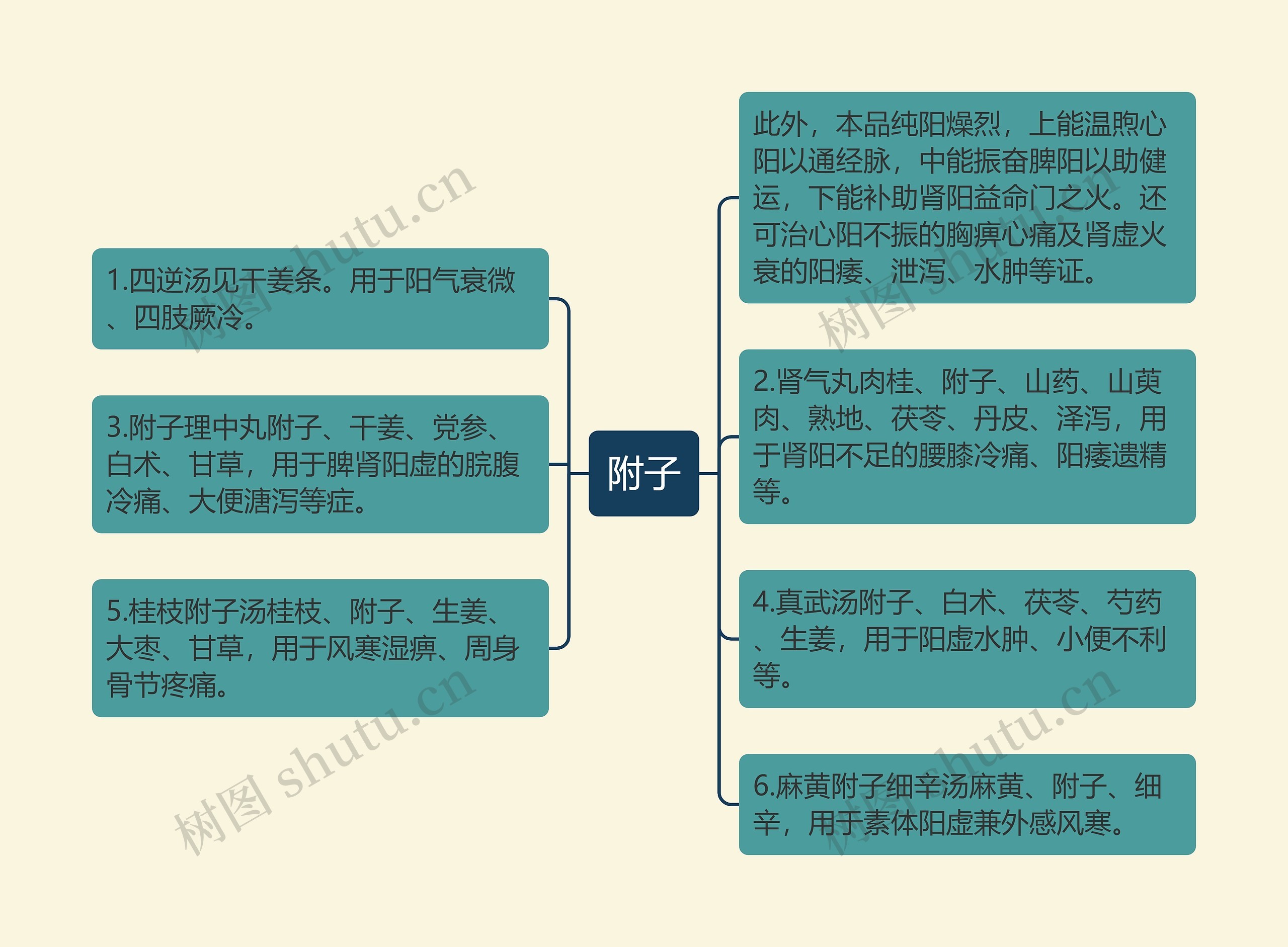 附子思维导图