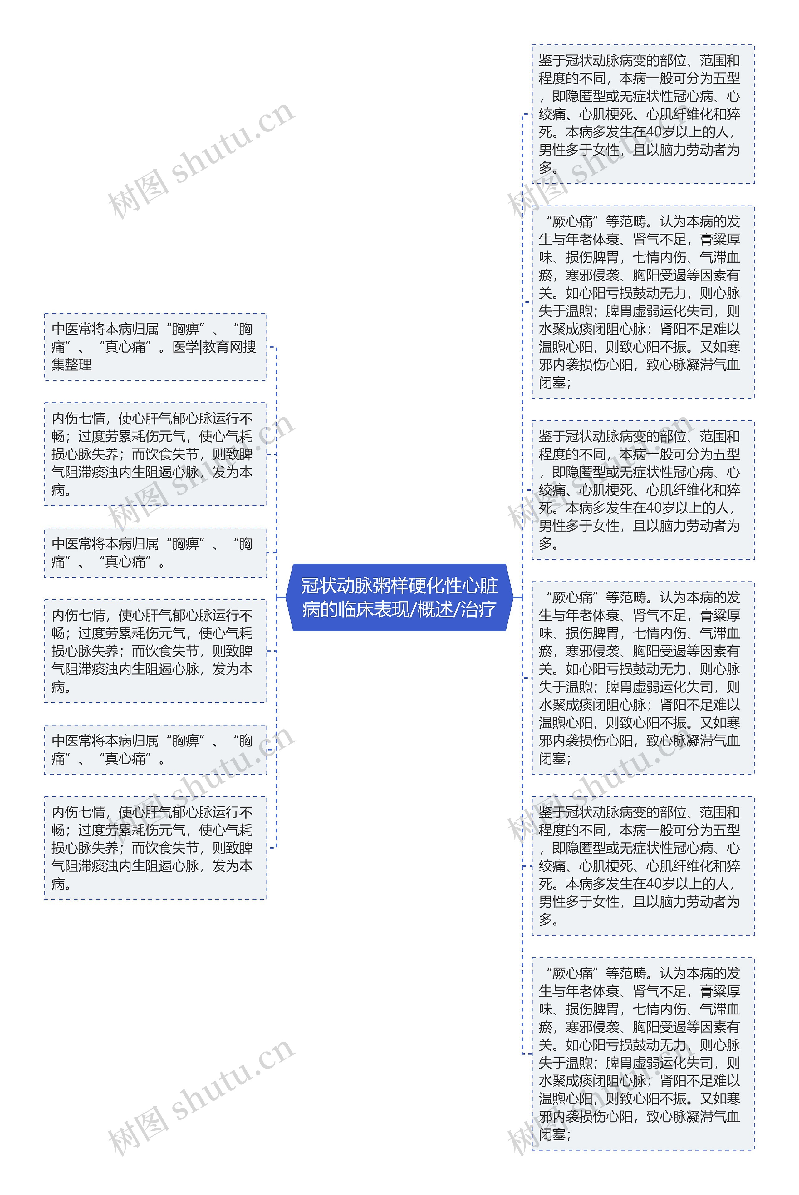 冠状动脉粥样硬化性心脏病的临床表现/概述/治疗