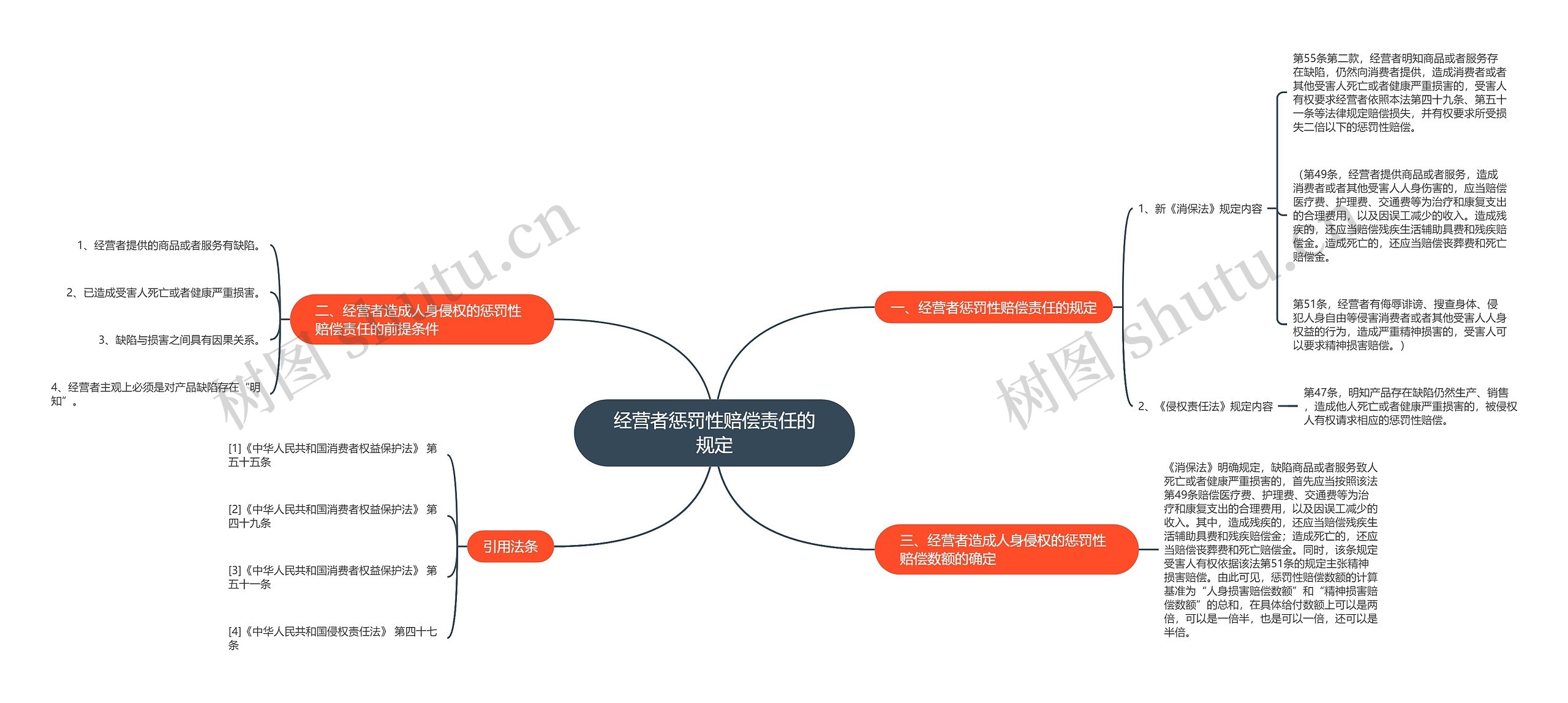 经营者惩罚性赔偿责任的规定