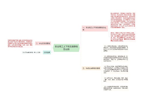 非法用工上下班交通事故怎么赔