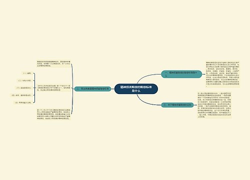 精神损害赔偿的赔偿标准是什么