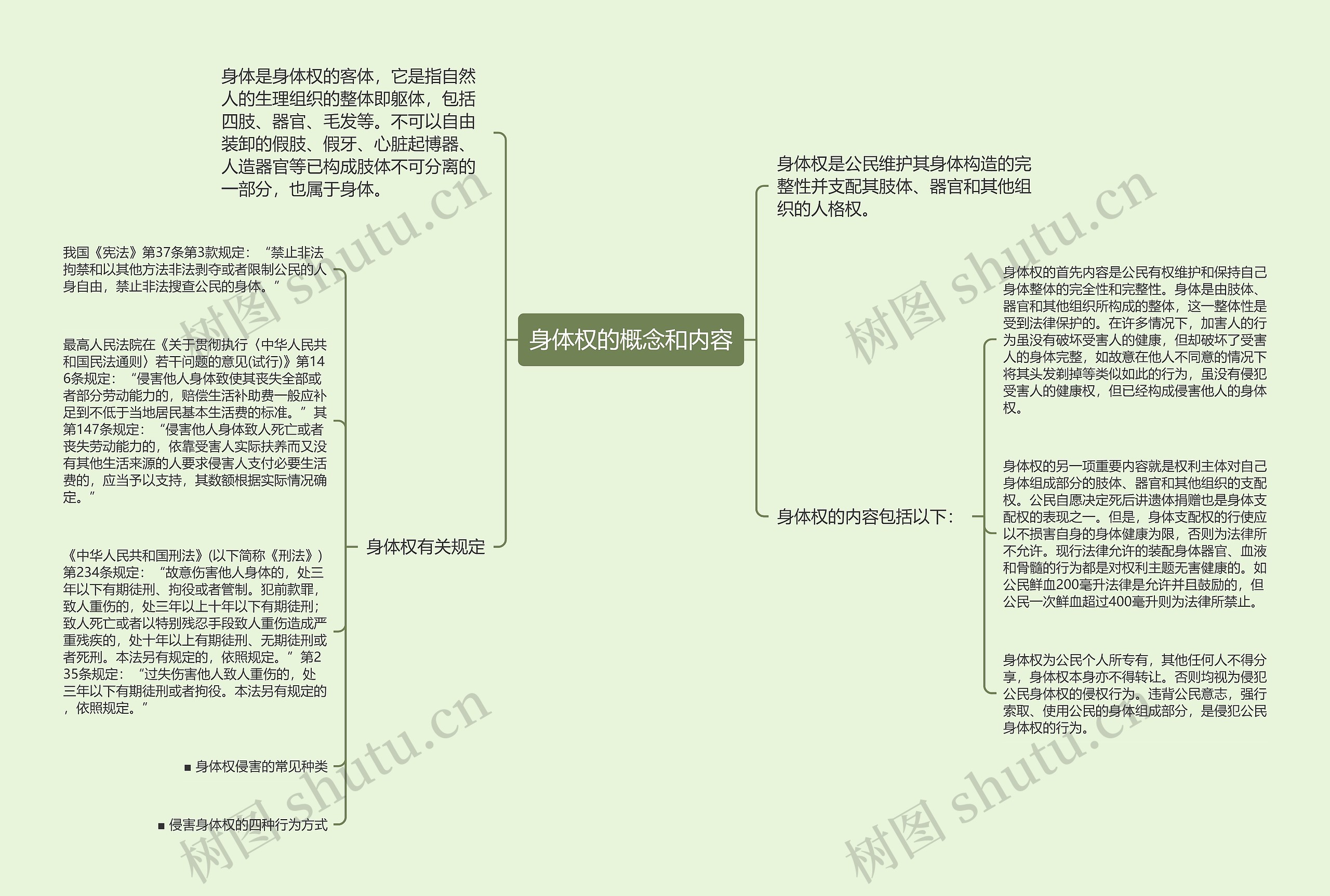 身体权的概念和内容