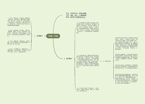 中医--下法