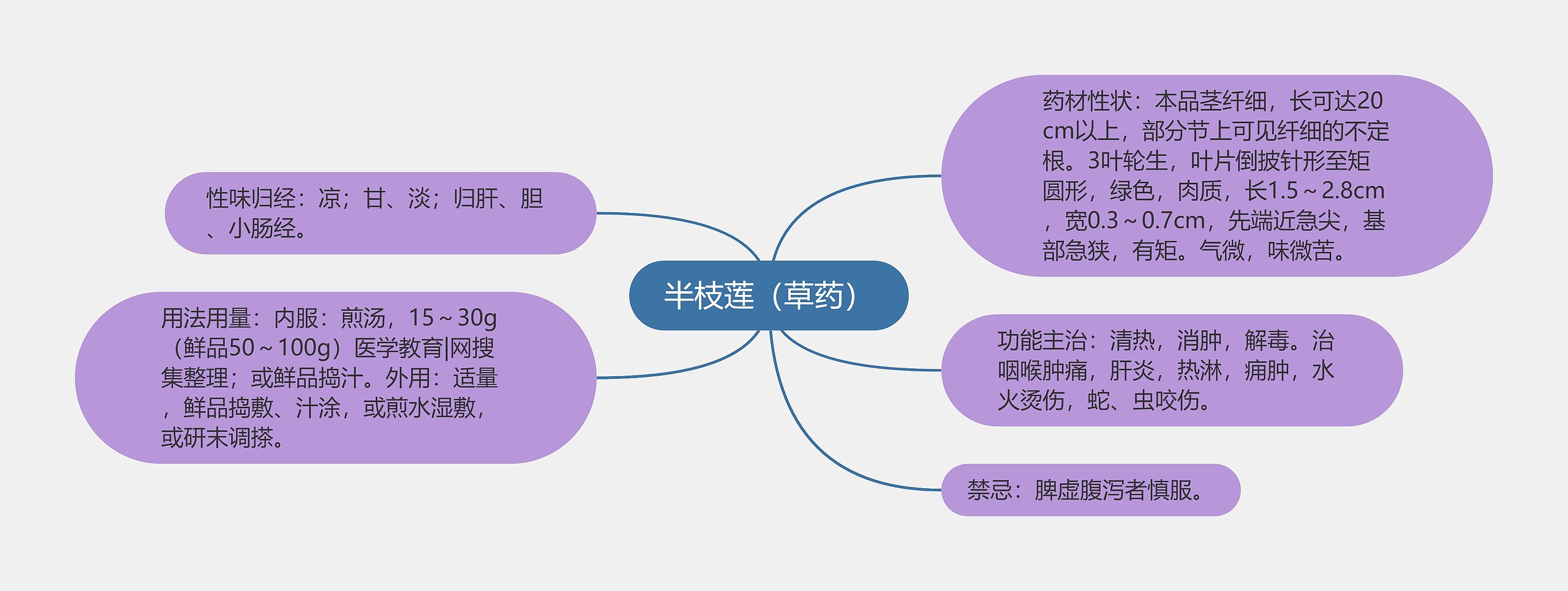 半枝莲（草药）思维导图