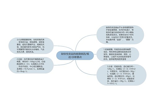 缺铁性贫血的病理病因/概述/诊断要点