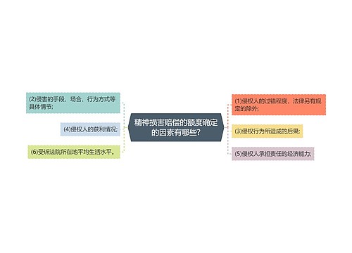 精神损害赔偿的额度确定的因素有哪些?