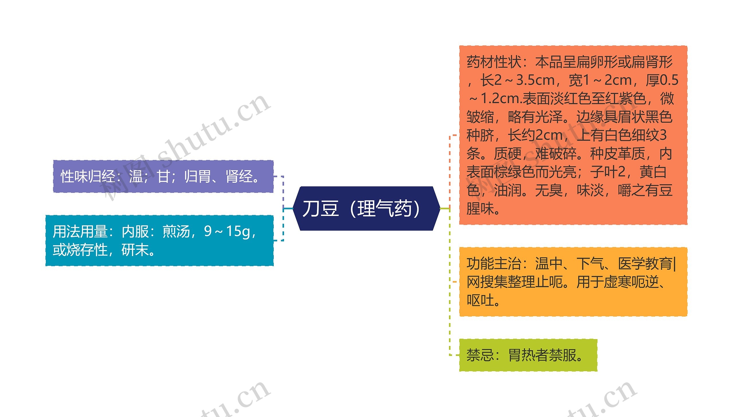 刀豆（理气药）思维导图