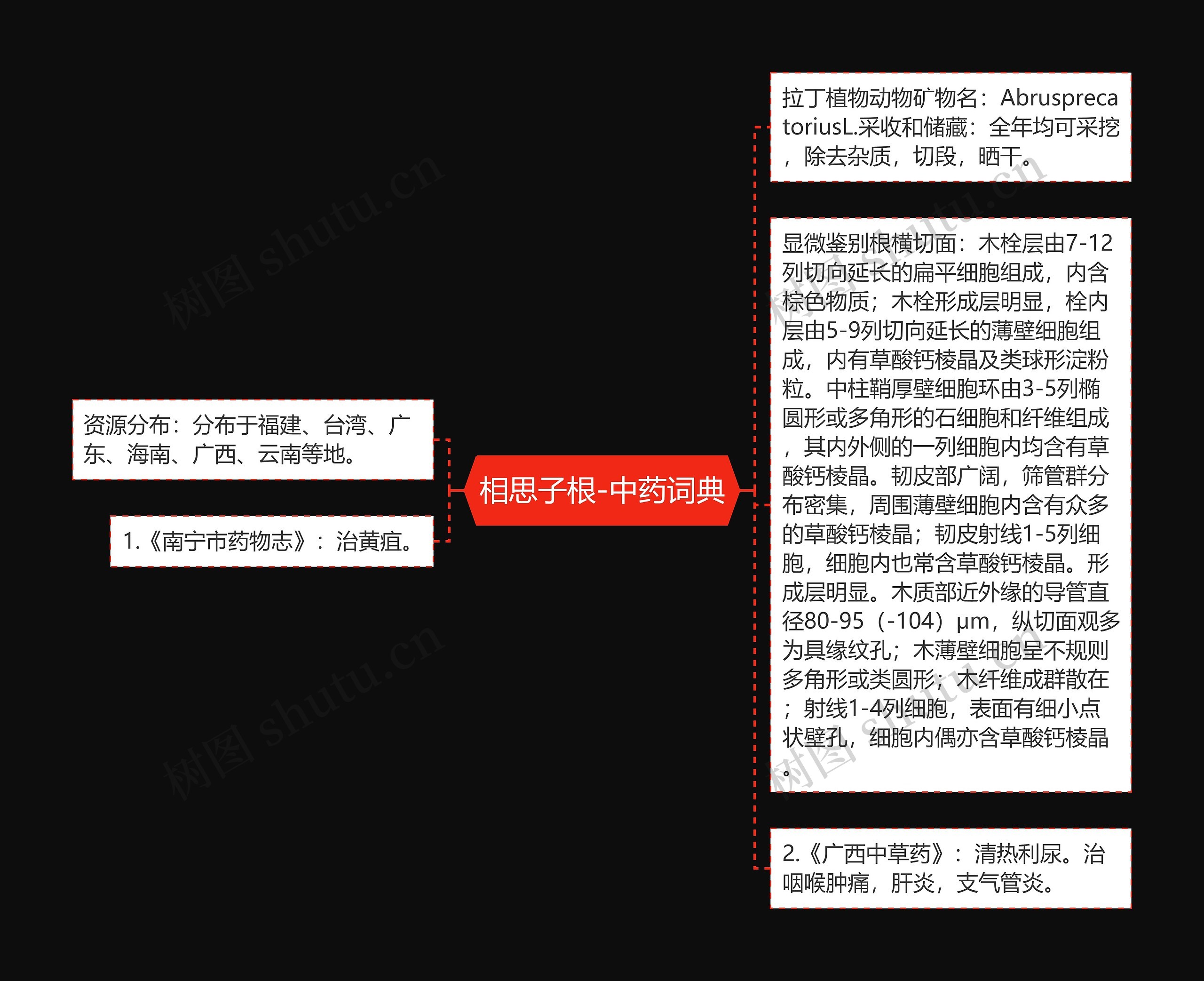 相思子根-中药词典