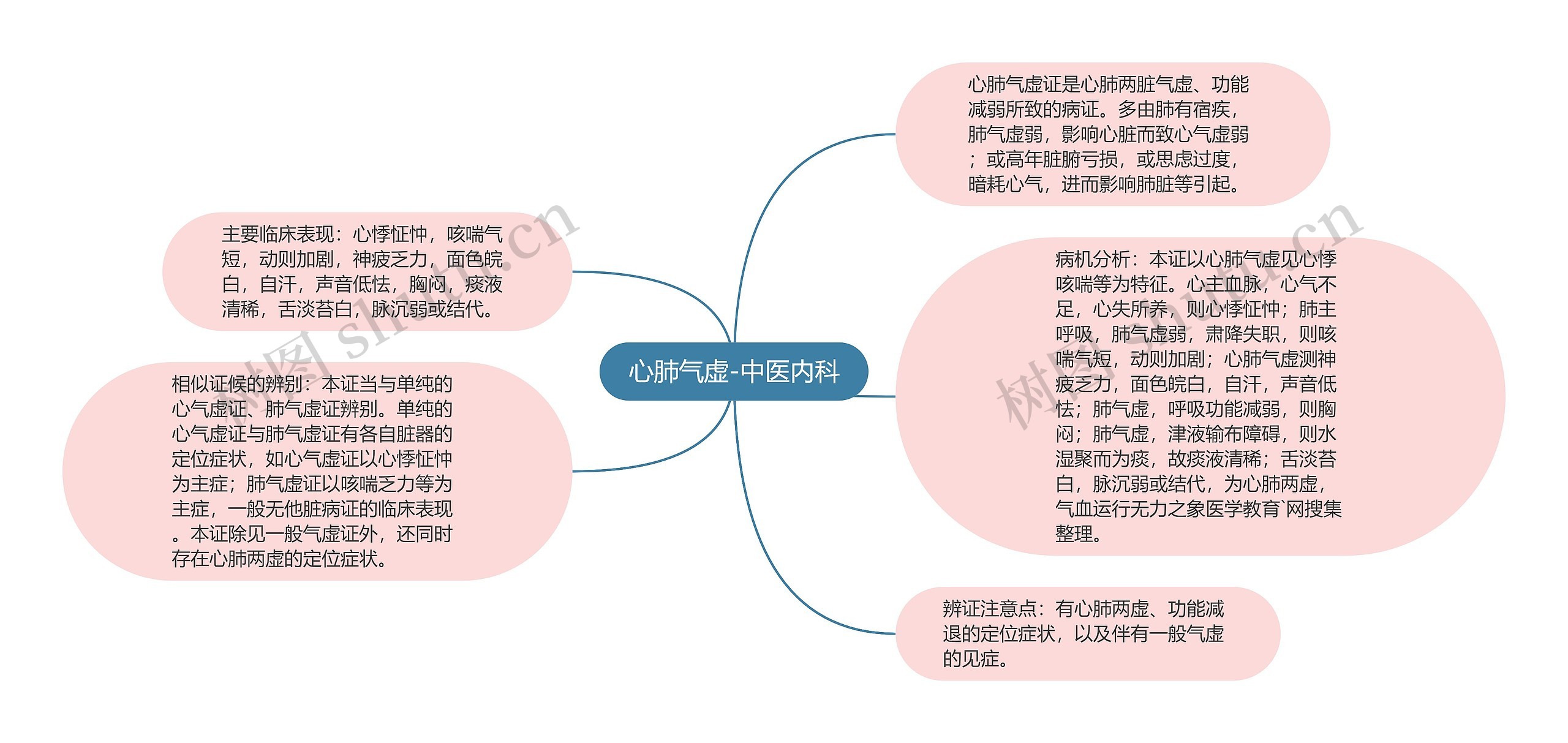 心肺气虚-中医内科思维导图