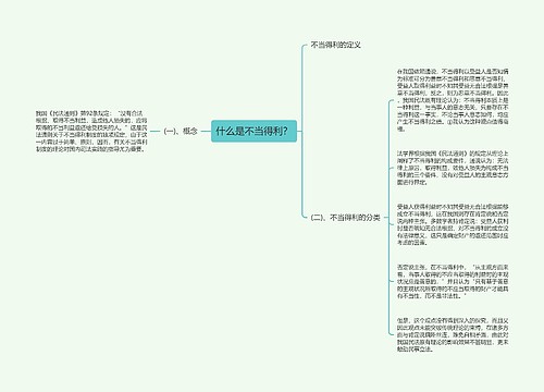 什么是不当得利？