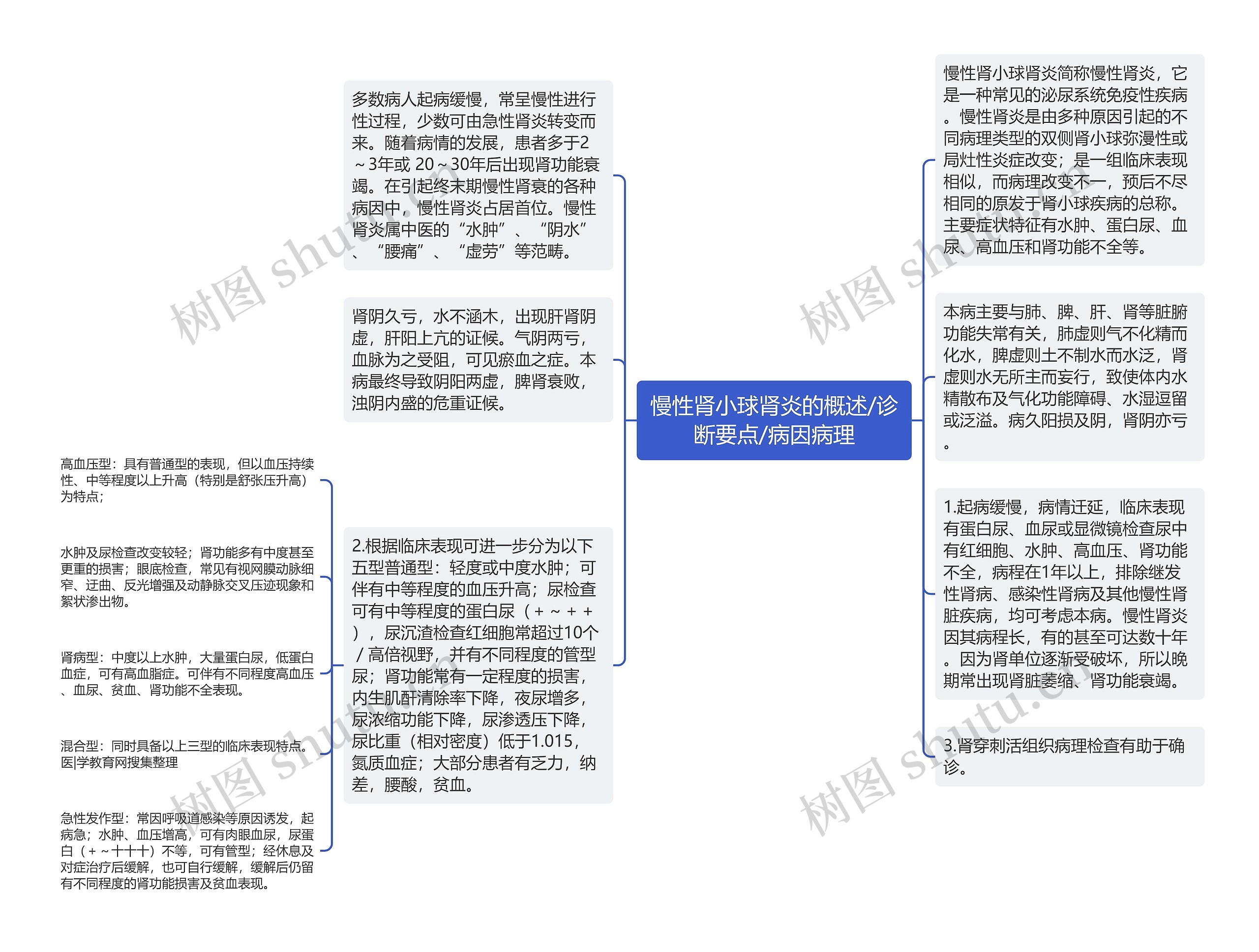 慢性肾小球肾炎的概述/诊断要点/病因病理